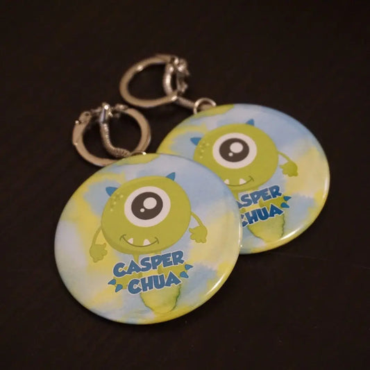 Monster Theme Birthday Party Gift for Boy Baby Shower - Custom Favour Button Pins Keychains Magnets 10 pieces
