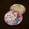 You're Mer-mazing - Mermaid Favour Button Pins 10 pieces