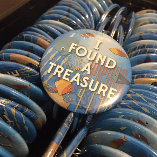 SALE! Ready to Ship: Under the Sea Inspired Treasure Birthday Party Favors - Summer Theme Button Pins - 2.25" 25 pieces