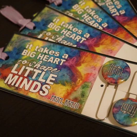 Custom Teacher's Card & Paper Clip - 10 pieces