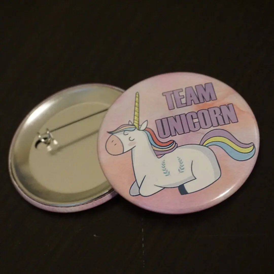 Dream like a Unicorn Button Pins Gift for Girls - Unicorns Party Favors - 10 pieces