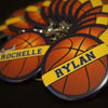 Personalized Basketball Team Sport Gift Button Pins - 10 pieces - Busybee Creates