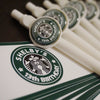Starbucks Theme Custom Logo for Caffeine Lover Pen Favors - Gifts for Work - 6 pieces