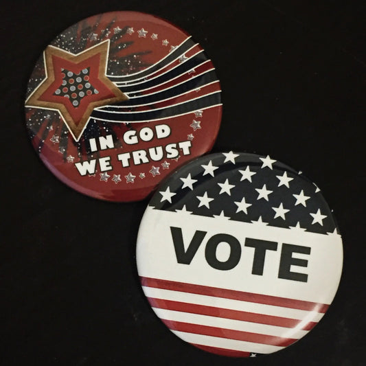 Presidents Day / Patriotic Button Favors - 10 pieces