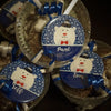 Winter Wonderland Polar Bear Custom Cards and Button Pins Christmas Favors - (1") 25 pieces - Busybee Creates