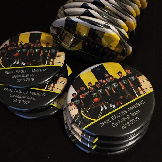 Personalized Basketball Photo Magnets - 10 pieces