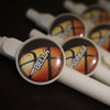 Custom Basketball  Button Pens- 10 pieces - Busybee Creates