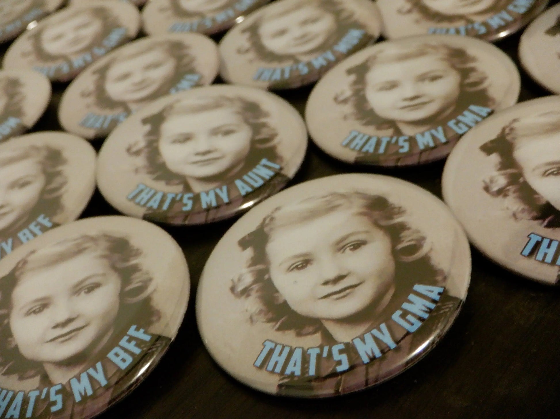 Custom Family Photo Pins, Family Button Pins, Family Reunion Favors - 15 pieces +