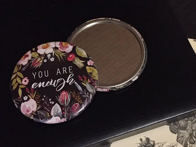 Because she can Button Pocket Mirror Favors - 10 pieces - Busybee Creates