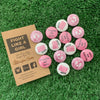 Personalized Breast Cancer Survivor Gifts - Pink Ribbon Button Pins (3/ set)  - 5 sets