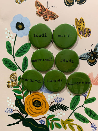 Custom Months of the Year in French Magnets - 12 pieces - Busybee Creates