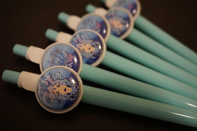 Custom Rainbow Theme Mini Button Pens Gift Ideas - Set of 7 - Busybee Creates