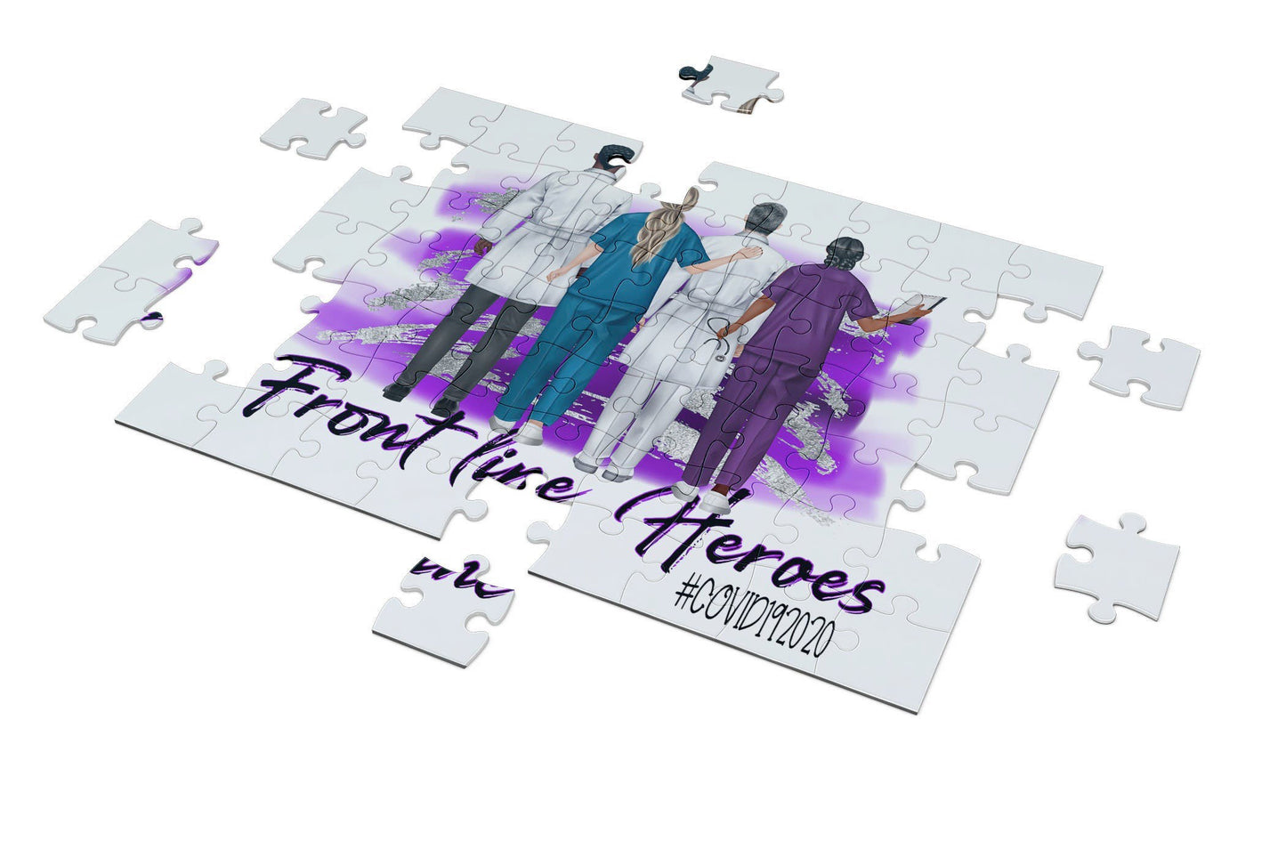 Modern Heroes - Nurse Medical Doctor Heroes Puzzles - Thank You Gifts - Busybee Creates