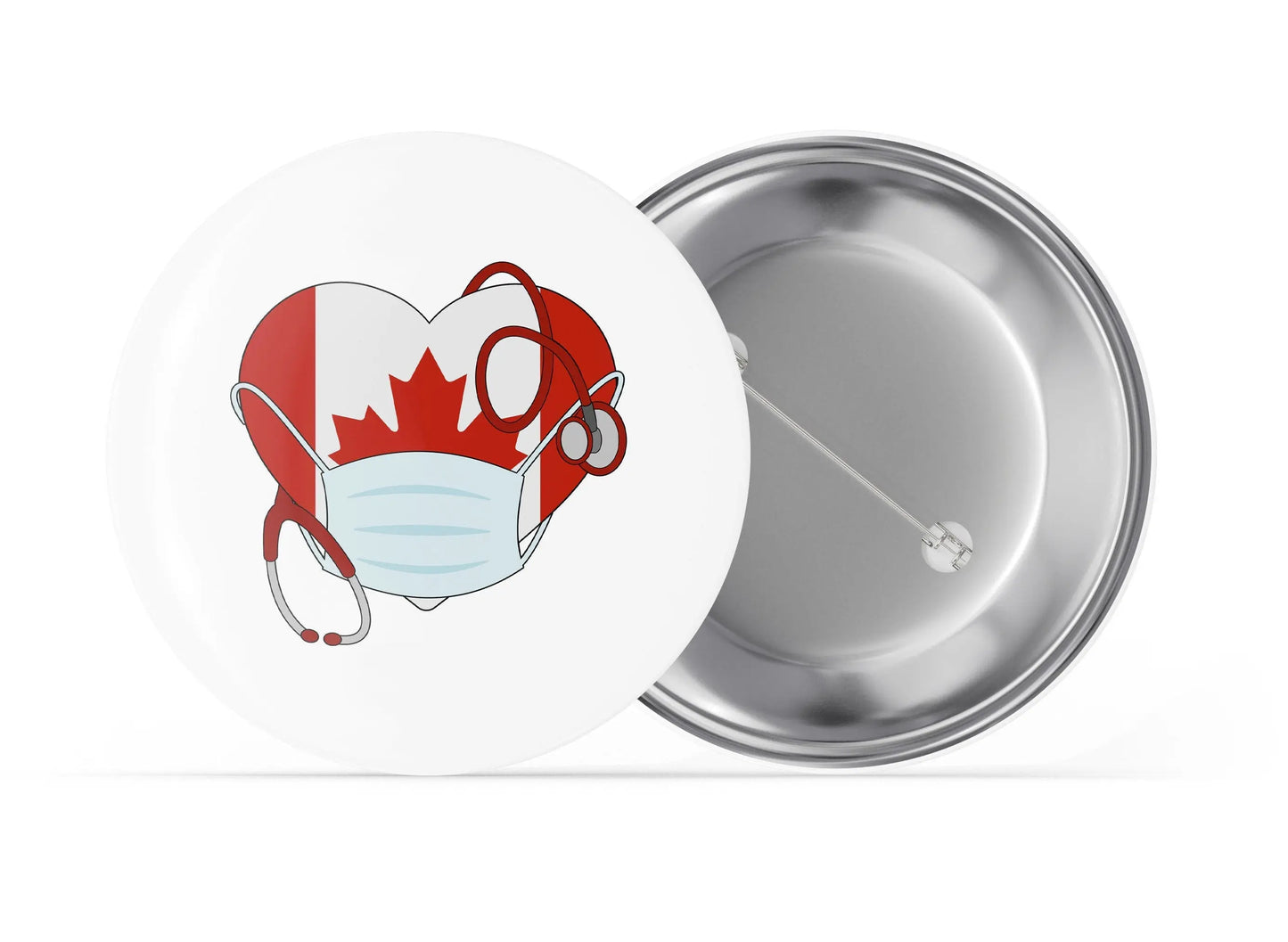 Canada Health Medical Staff Button Pins - Nurse Doctor Respiratory Technician Gift Ideas - 10 pieces