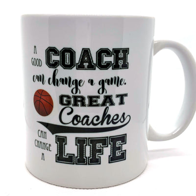 Custom Coffee Mug for Basketball Coach End of Season Gift - 11 oz. - Busybee Creates
