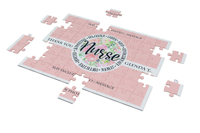 Custom Nurse Puzzle with Photo / Message -  Nurse Week Appreciation Gift - Busybee Creates
