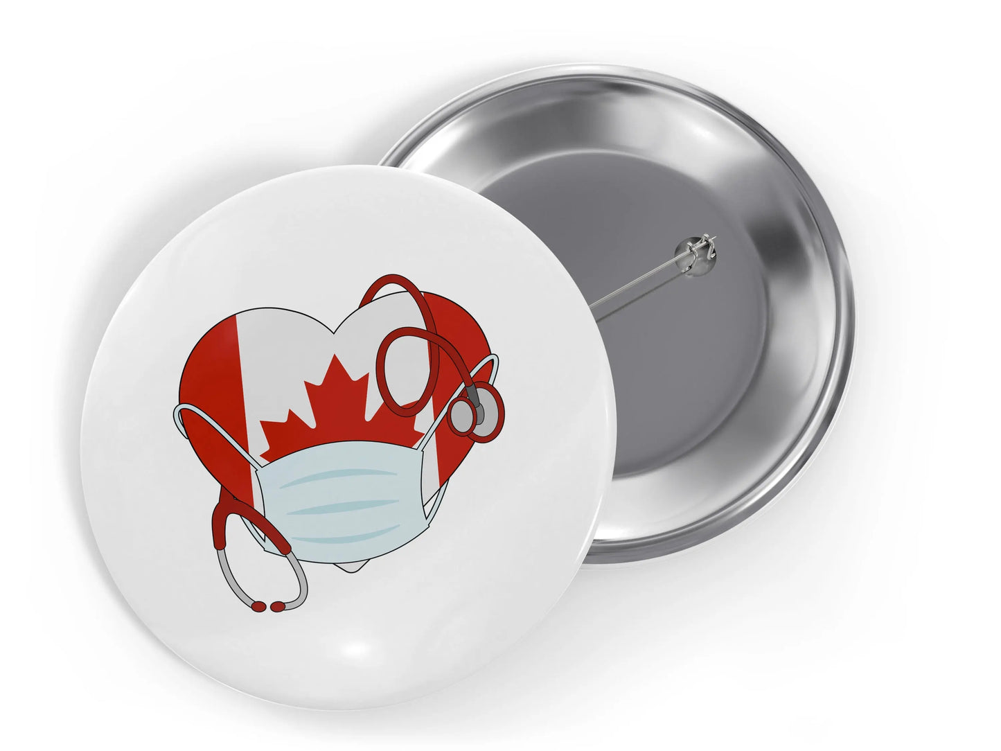 Canada Health Medical Staff Button Pins - Nurse Doctor Respiratory Technician Gift Ideas - 10 pieces - Busybee Creates