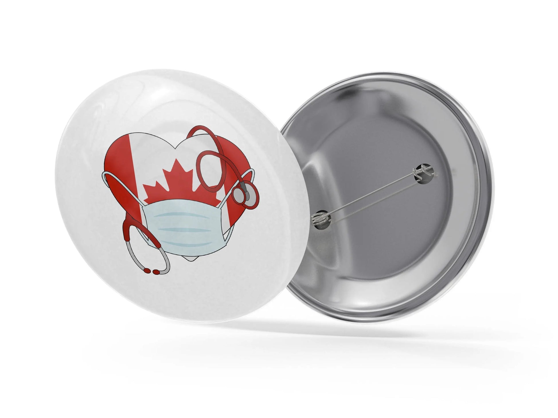 Canada Health Medical Staff Button Pins - Nurse Doctor Respiratory Technician Gift Ideas - 10 pieces - Busybee Creates