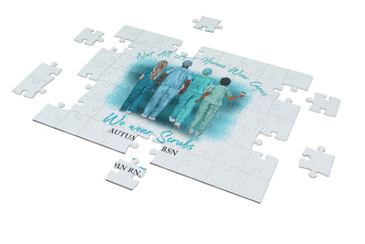 Custom Nurse Puzzle with Photo / Message -  Nurse Week Appreciation Gift - Busybee Creates