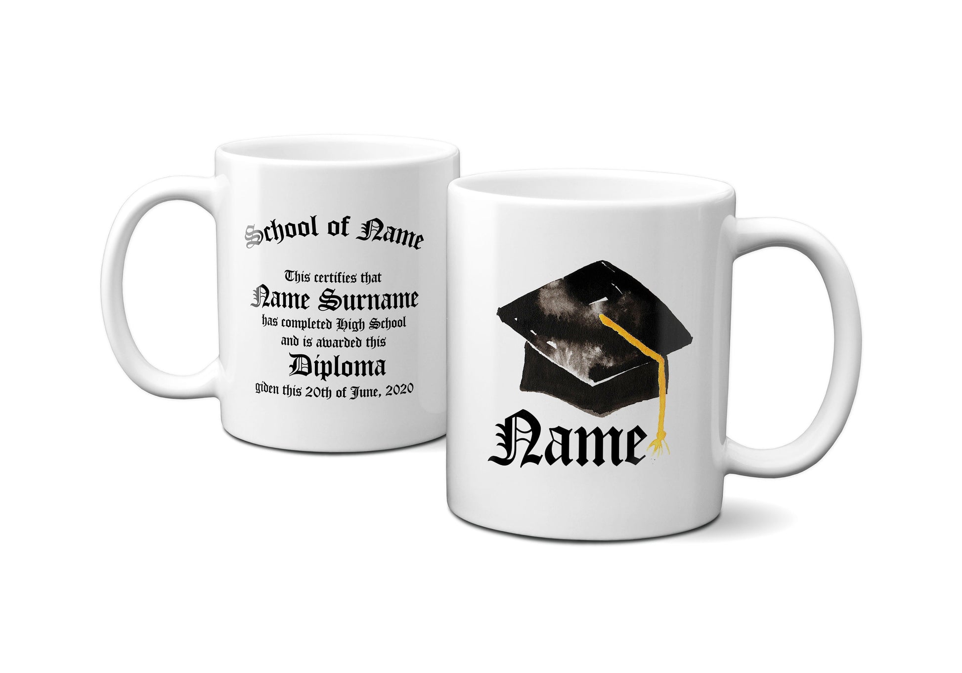 Custom Secret Message Mug - Graduation Gifts Class of 2020 - Virtual Graduation Mug - Personalized Color Changing Mug