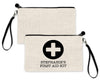 Custom Medical Alert First Aid Bag Pouch, Health Information Alert Medicine Pouch