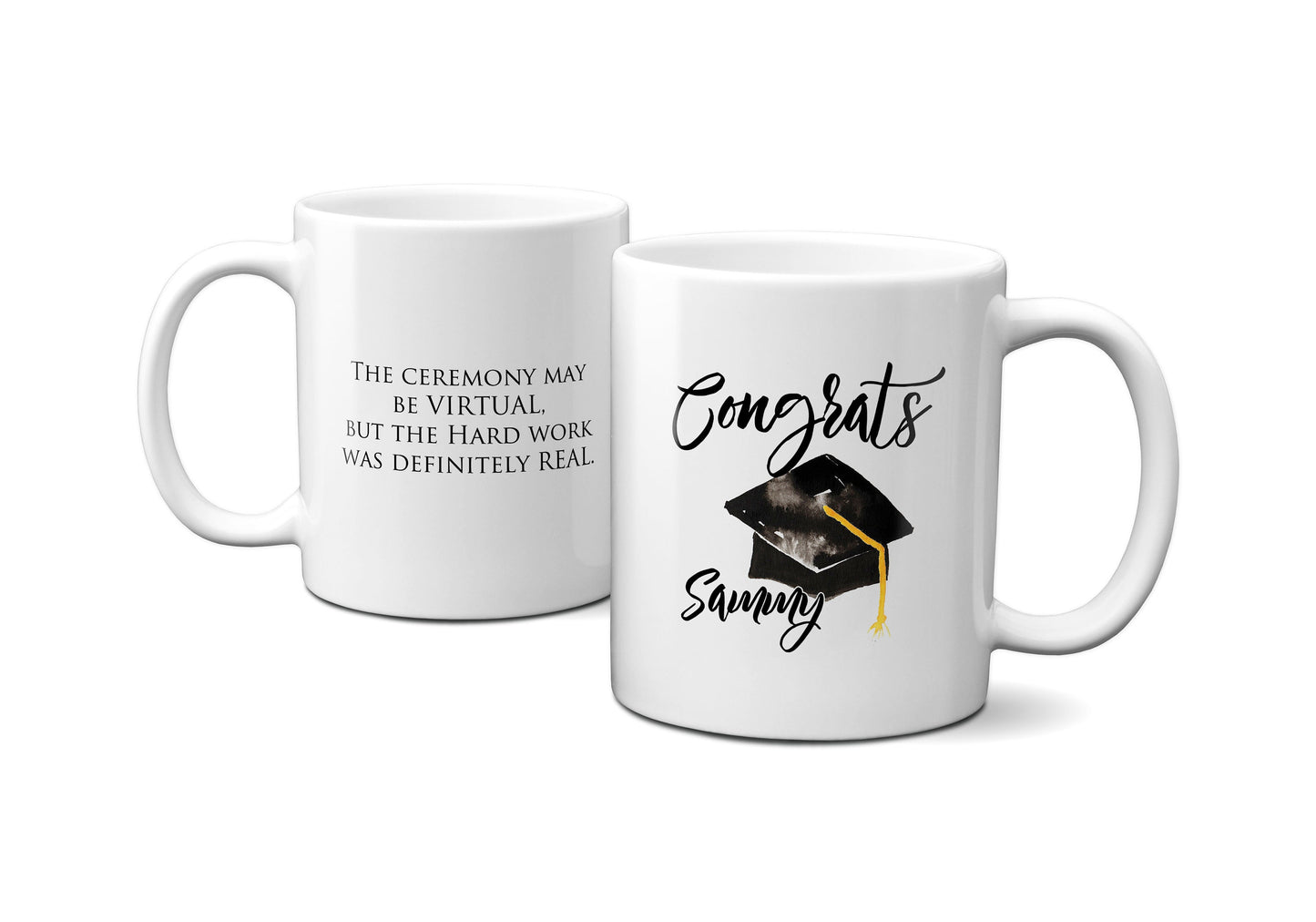 Custom Secret Message Mug - Graduation Gifts Class of 2020 - Virtual Graduation Mug - Personalized Color Changing Mug