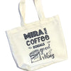 Custom Coffee Reusable Bag Gift for Boss - Coffee Lover Canvas Bag - Tote Bag Personnalisable - Busybee Creates