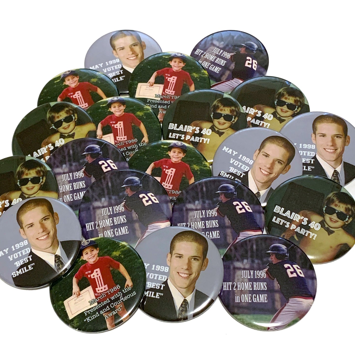 Election Buttons, Campaign Button Pins 2.25" Wholesale - 50 pieces+