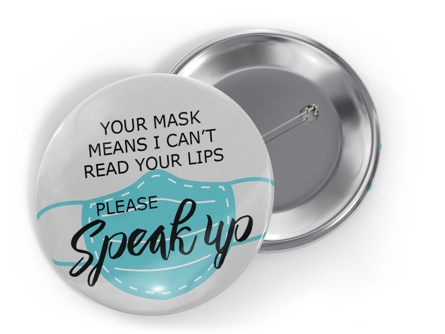 Hard of Hearing Mask Buttons for Face Mask Wearers, Hearing Impaired Accessory for Mask