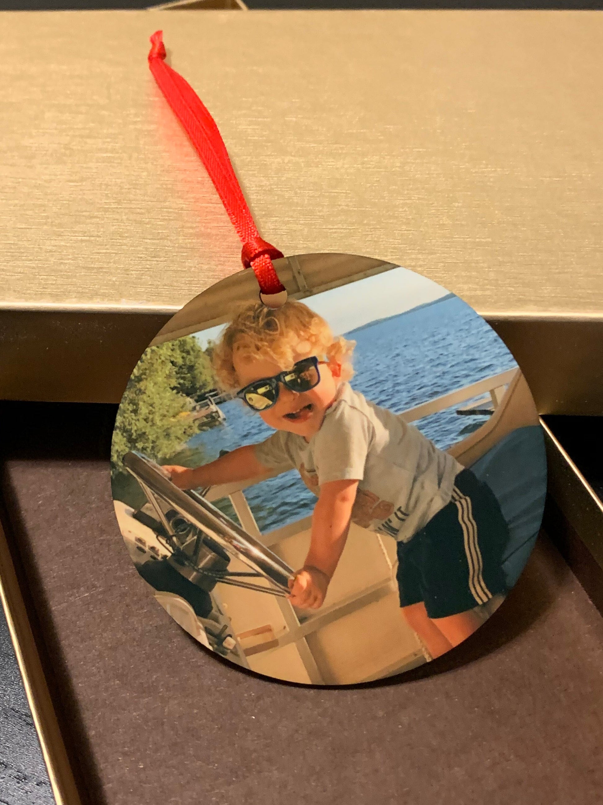 Custom Ornament for Christmas Stocking Stuffer, Personalized Round Christmas Decoration, Christmas Tree Ornaments