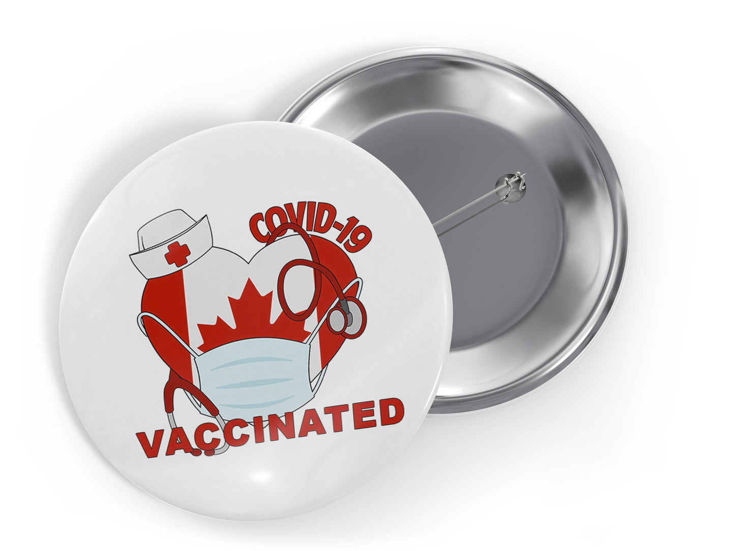 Vaccinated Canadian Pin for Frontliners