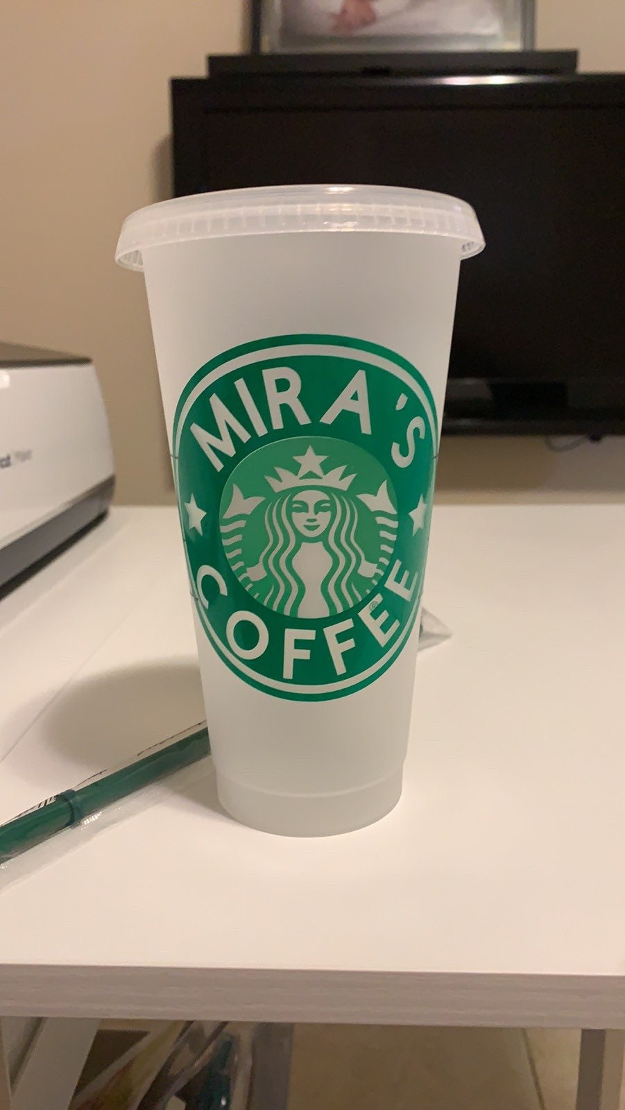 Custom Mom Starbucks Cold Tumbler, Venti Size Reusable Cup 24 oz