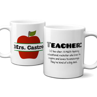 Teach Love Inspire Coffee Mug for Teacher, Teacher Appreciation Coffee Mug- 11 oz.