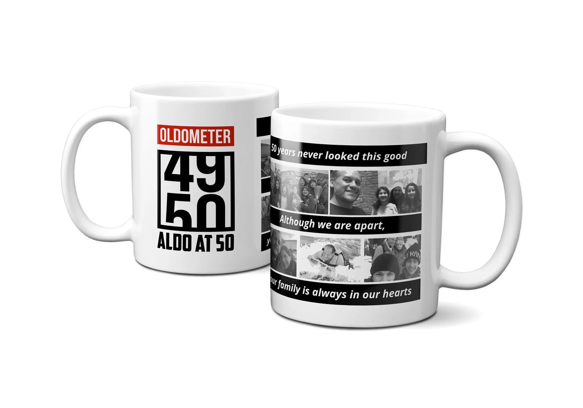 40th Birthday Mug, Custom 40th Oldometer Gift ideas Coffee Mug 11 oz.