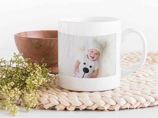 Baby Photo Gift Coffee Mug, Personalized Gift for New Parents Coffee Mug - 11 oz.