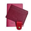 Saffiano Leather Wallet Woman, Custom Small Wallet Card Holder, Personalized Wallet Red