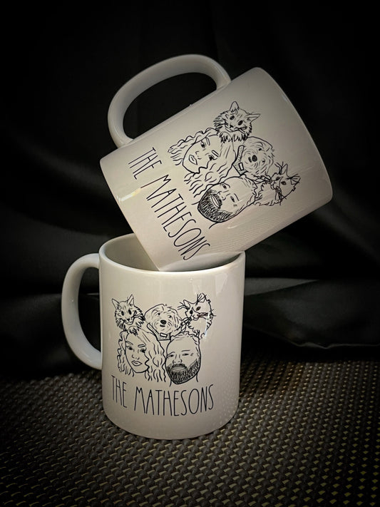 Custom Wedding Anniversary Mug, Coffee Mug Gift Ideas for Wedding Milestone,  Personalized Gift Home Decor 2 piece set - 11 oz.