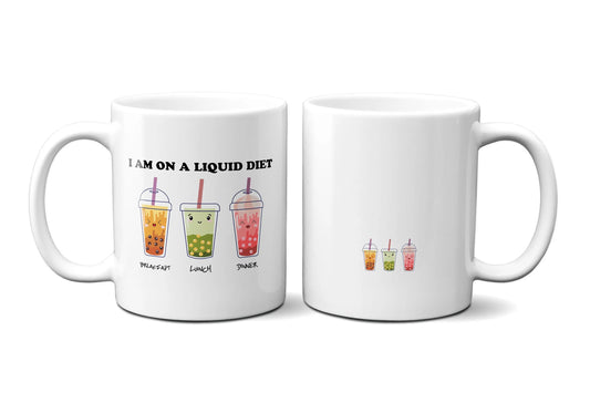 Bubble Tea Inspired Mug, Boba Tea Novelty Mug Gift Ideas- 11 oz.