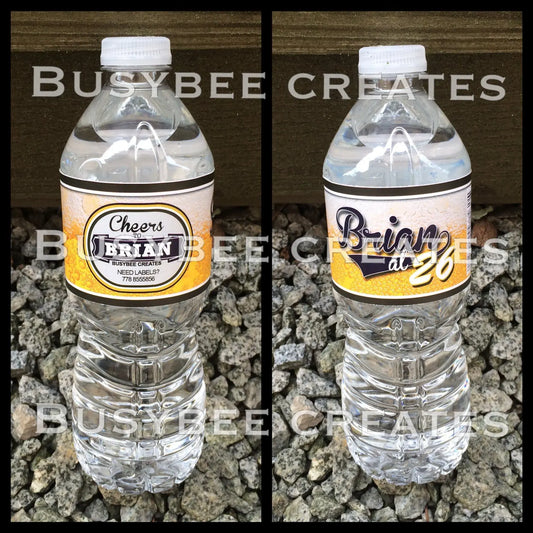 Sports Beer Themed- Father's Day - Best Dad - Athlete Inspired Water Bottle Labels 24ct