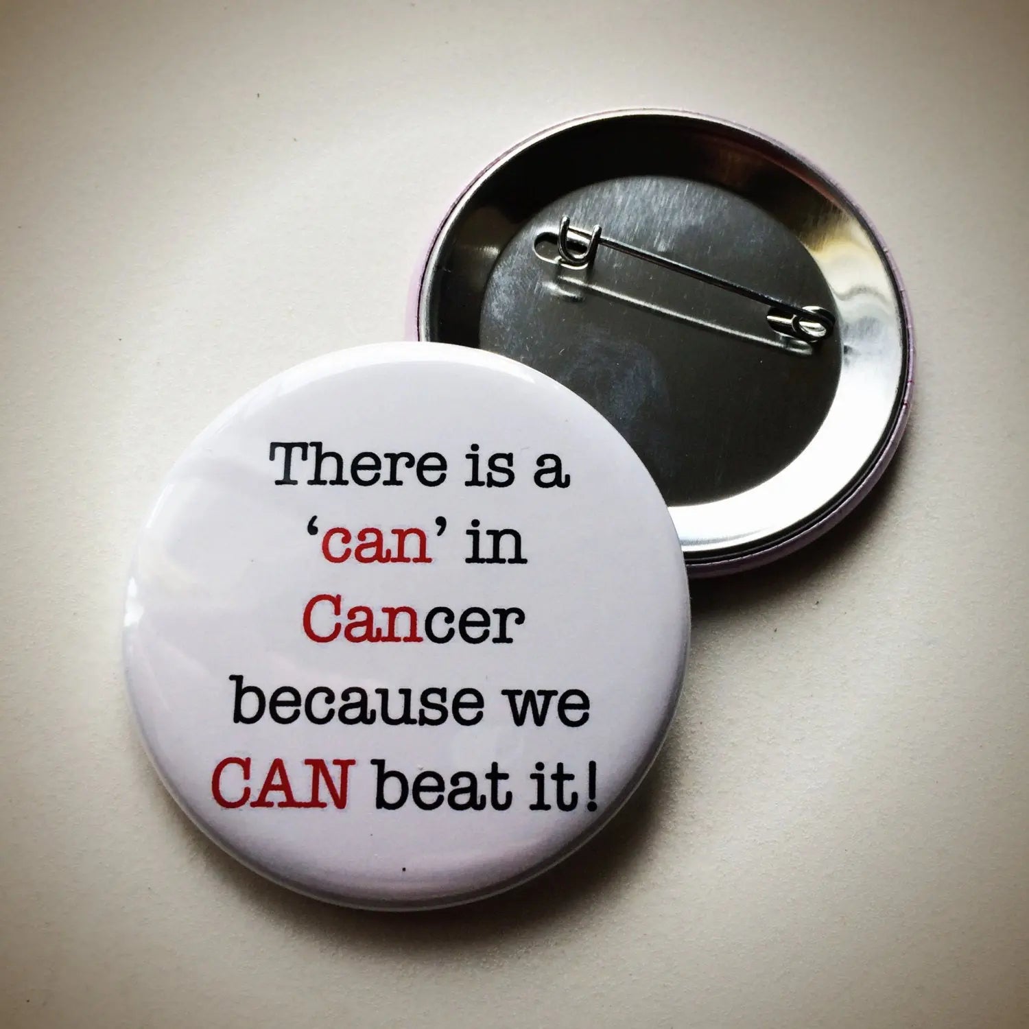 Personalized Pin-spirational Pins - Cancer Awareness Pins - Custom Cancer Pin - Fuck Cancer - Custom Cancer Button for Blood Cancer 10 pcs busybeecreates