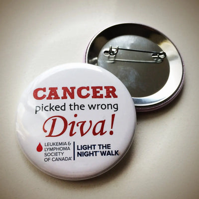Personalized Pin-spirational Pins - Cancer Awareness Pins - Custom Cancer Pin - Fuck Cancer - Custom Cancer Button for Blood Cancer 10 pcs busybeecreates