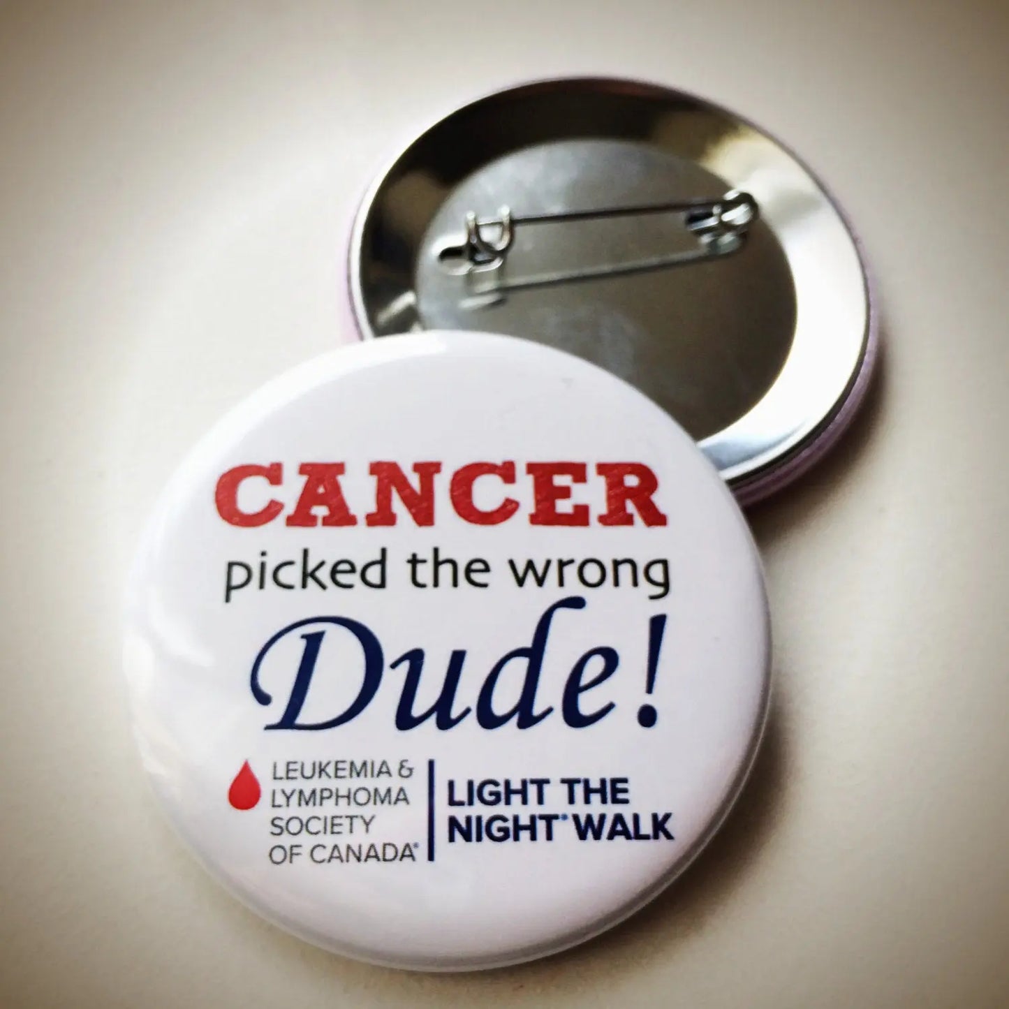 Personalized Pin-spirational Pins - Cancer Awareness Pins - Custom Cancer Pin - Fuck Cancer - Custom Cancer Button for Blood Cancer 10 pcs busybeecreates