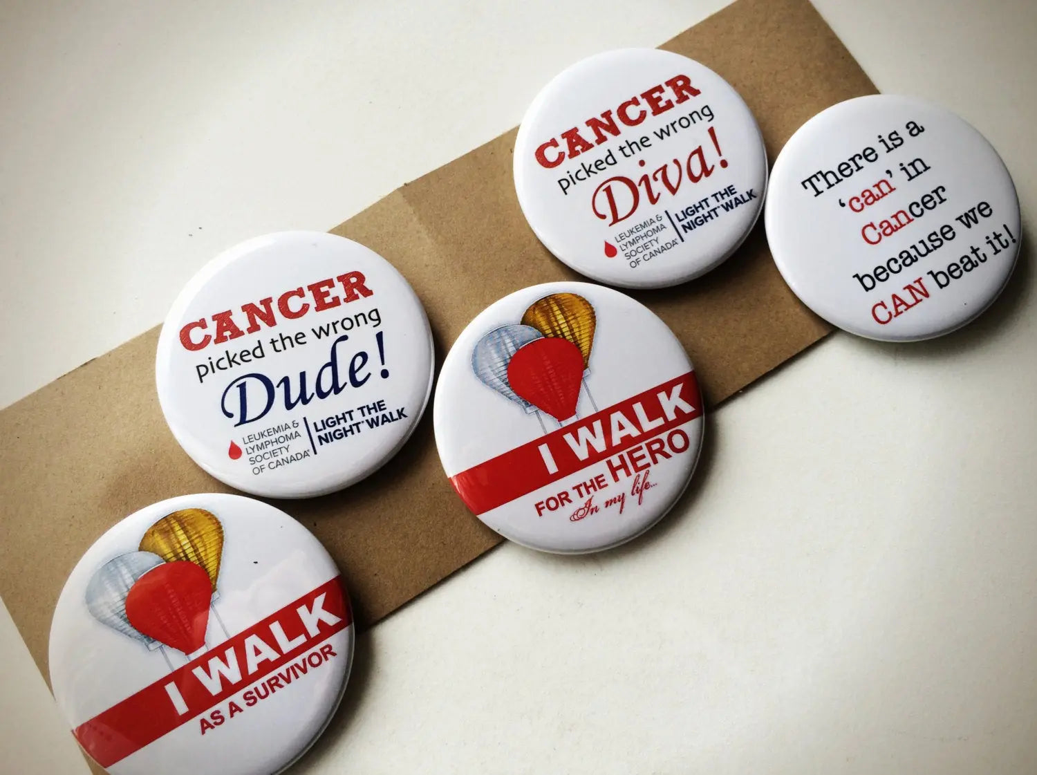 Personalized Blood Cancer Buttons Pins 10 pieces