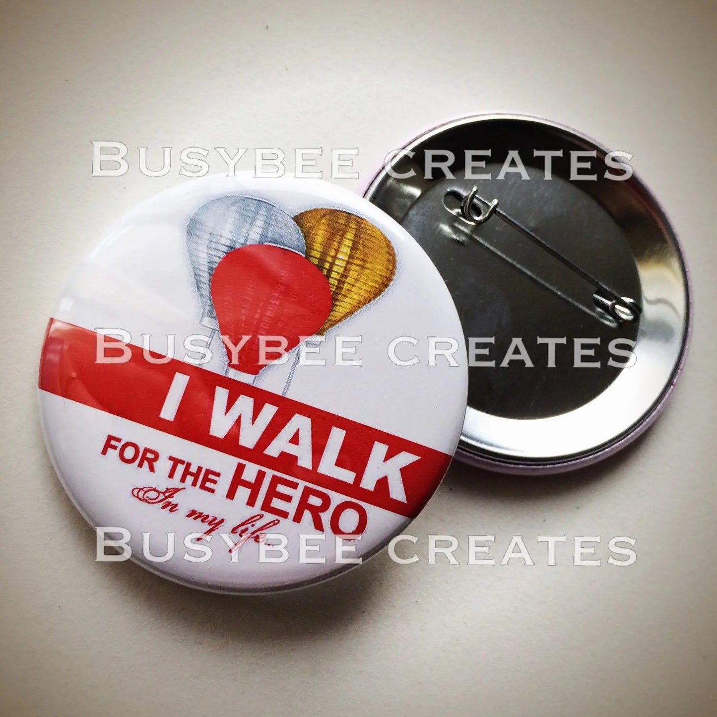 Personalized Cancer Team Support Buttons Pins 10 pieces
