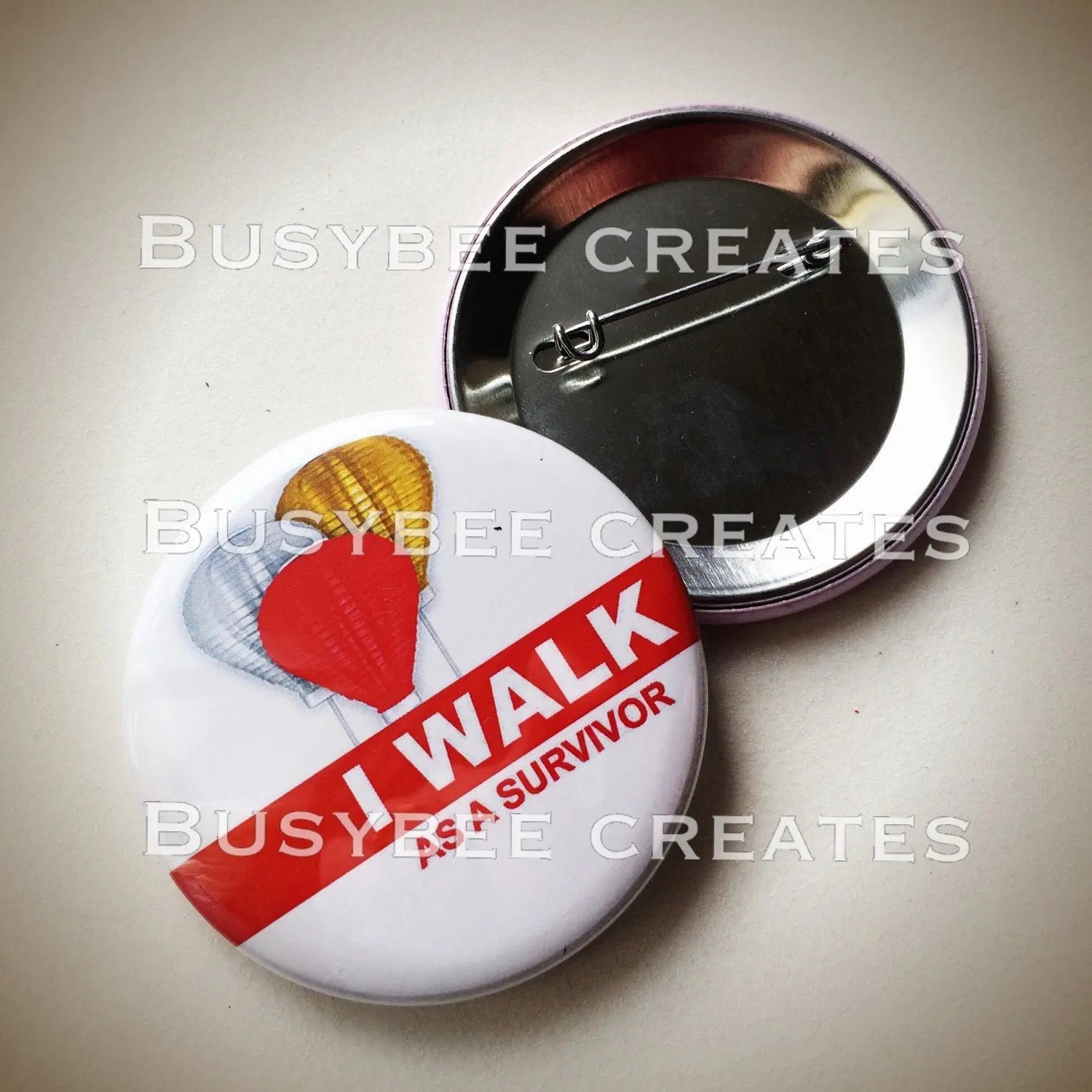 Personalized Blood Cancer Buttons Pins 10 pieces