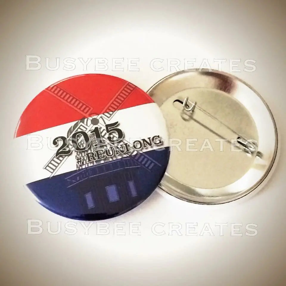 Custom Travel Button Europe - Netherlands Souvenir Travel Pins - Dutch Button Pin - 10 pcs