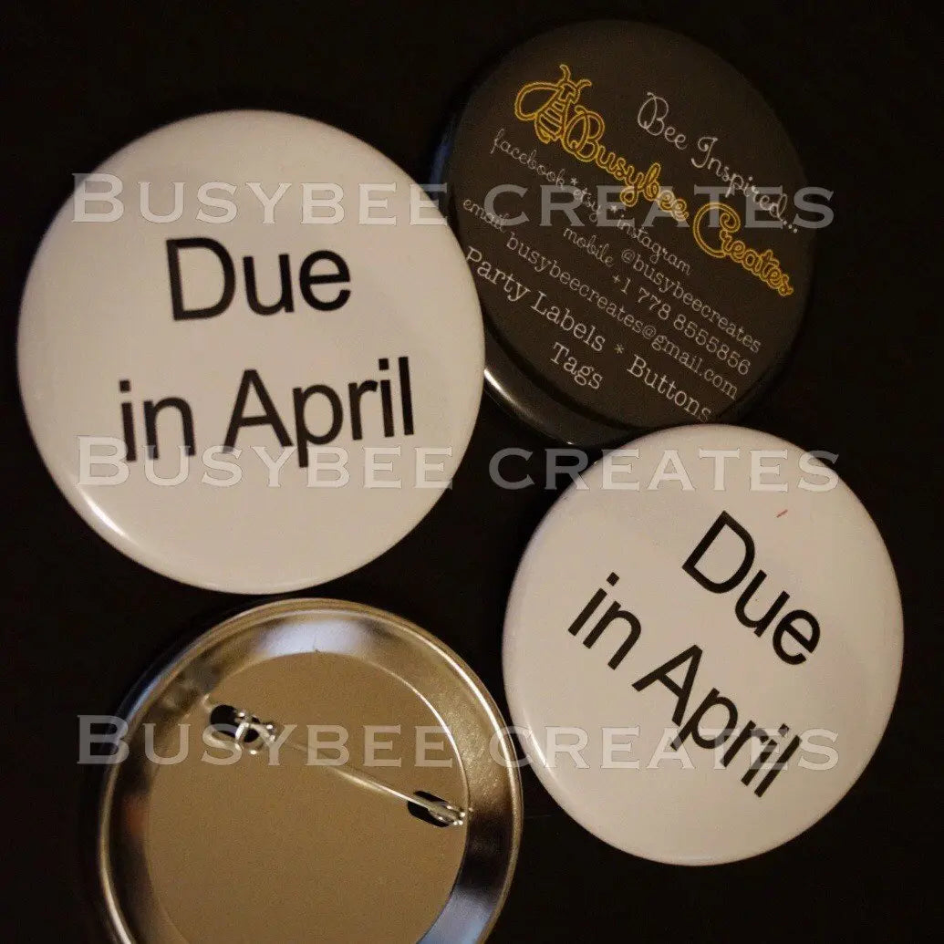Born to Shine Button Pin  Black Gold for Graduation - New Year Gift Favors - 10 pieces