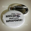 New Dad Superpower Button Key chain - Busybee Creates